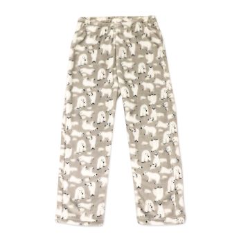 Flannel Fleece Pajama Pant: Grey Polar Bear 