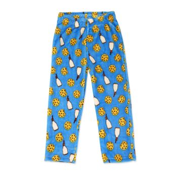 Flannel Fleece Pajama Pant: Blue Milk & Cookies 