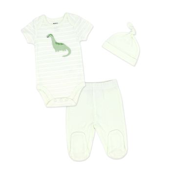 3 Piece Packaged Take Me Home Set: Green Dino 