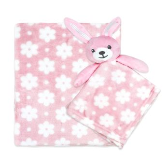 Blanket And Nunu Set: Pink Bunny