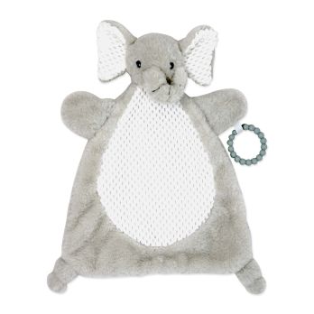 Flat Plush Activity Toy: Grey Elephant 