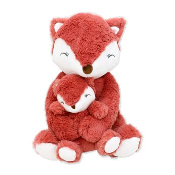 12" TOY WITH SMALL BABY TOY - FOX 