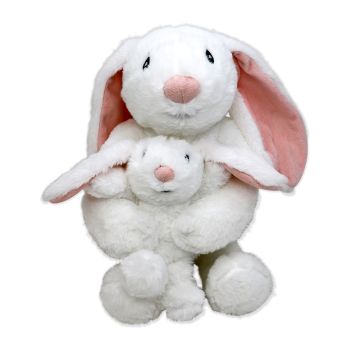 12" TOY WITH SMALL BABY TOY -BUNNY 