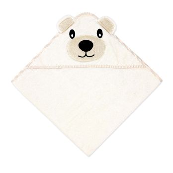 Tan Bear Hooded Towel 