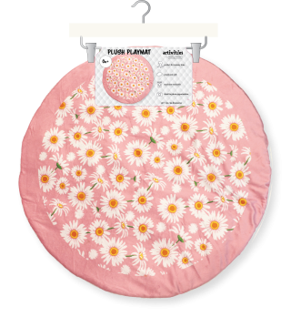 Reversible Stuffed Playmat: Rose Daisies