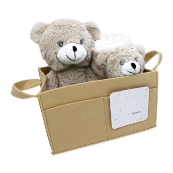 4 Piece Cuddly Comfort Gift Set: Tan Bear 