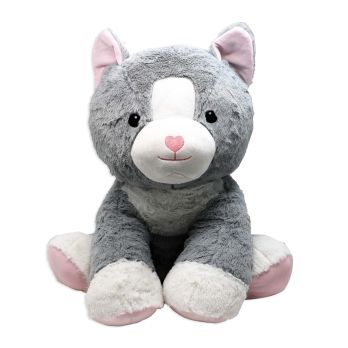 18" Grey Kitty Plush Toy 
