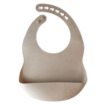 SILIBIB Silicone Bib: Toasted Almond