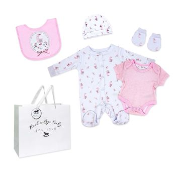 Girls 5 Piece Mesh Bag Set: Goose 