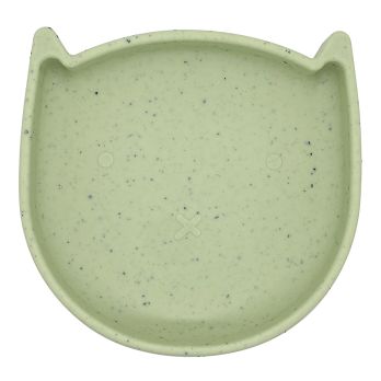 SILIKITTY Silicone Plate with Suction: Emerald