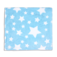 Star Flannel Fleece Blanket: Blue 