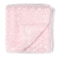 Curly Plush Blanket: Pink
