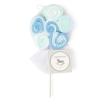 12 Pack Lollipop Washcloth: Blue