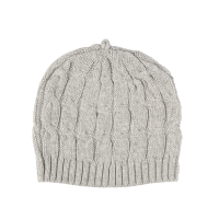 Cable Knit Hat: Grey 