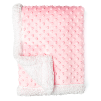 Popcorn Sherpa Blanket: Pink
