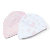 2 Pack Heather Heart Hat 