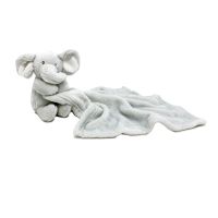 Soft Plush Lovey Blanket Toy - Grey Elephant