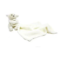 Soft Plush Lovey Blanket Toy - Ecru Lamb