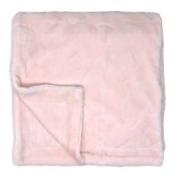 Sculpted Fleece Blanket: Pink Hearts