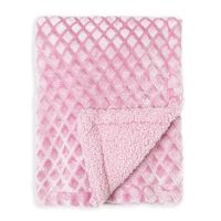 Diamond Plush Blanket: Pink
