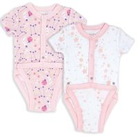 2 Pack Galaxy Theme Diaper Vest: Pink 