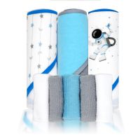 8pc Bath Set - 5 Hooded Towels w/ 3 Washcloths: Spaceman