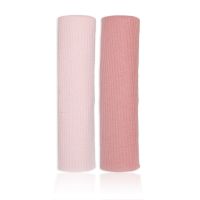 2-Pack Rib Knit Baby Wrap Swaddles: Pink