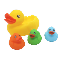 4 Pack Bath Toys: Duck