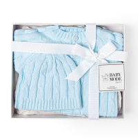 2-Piece Knitted Boxed Set: Blue