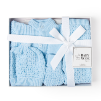 4 Piece Knit Box Set: Blue 