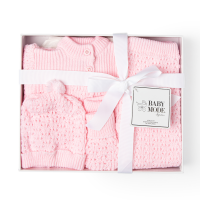 4 Piece Knit Box Set: Pink