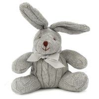 Cable Knit Bunny: Grey
