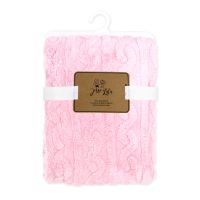 2 Layer Sculpted Sherpa Blanket: Pink 