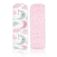 2 Pack Muslin Swaddle Blankets: Pink Sweet Dream 