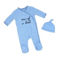 Boys 2 Piece Waffle Coverall Set: One Of A Kind