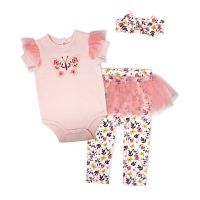 Girls INF 3 Piece Tutu Legging Set : Butterfly 