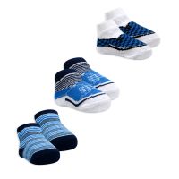 3 Pairs Crew Sock: Blue