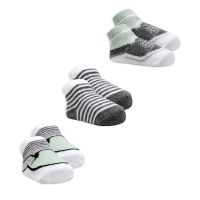 3 Pairs Crew Sock: Sage