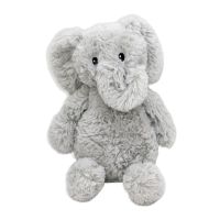 9" Super Cuddly Plush Grey Enchanting Elephant Toy 
