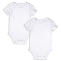 2 PACK SOLID BODYSUIT: WHITE 