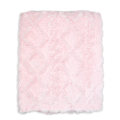 Sculpted Fleece Blanket: Pink