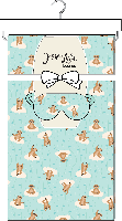 Fleece Blanket with Sleep Mask: Aqua Sloth Cloud Yoga 