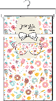 Fleece Blanket with Sleep Mask: White Bakeshop 