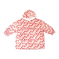 Oversized L/XL Hoodie: Pink Hearts