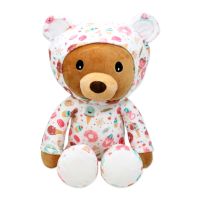 Sleepover Bear Wearing Hoodie: White Bakeshop 