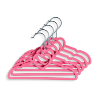 6-Pack Design Baby Hangers : Medium Pink Heart 