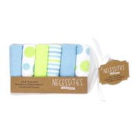 6 Pack Washcloth: Blue 