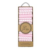 16 Pack Geometric Washcloth: Pink 