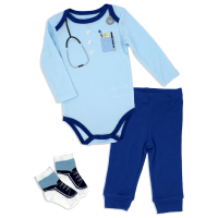 Boys NB 3 Piece Pant Set: Doctor 