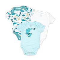 Boys 3 Pack Bodysuit: Dino